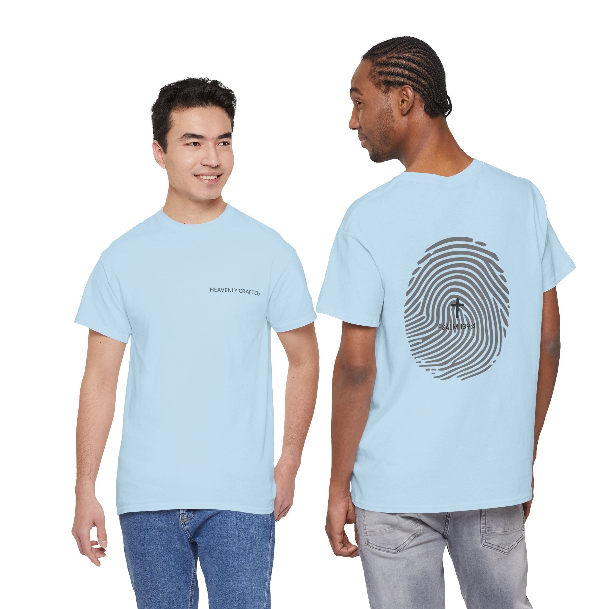 Fingerprint Graphic Tee — Minimalist Identity T‑Shirt