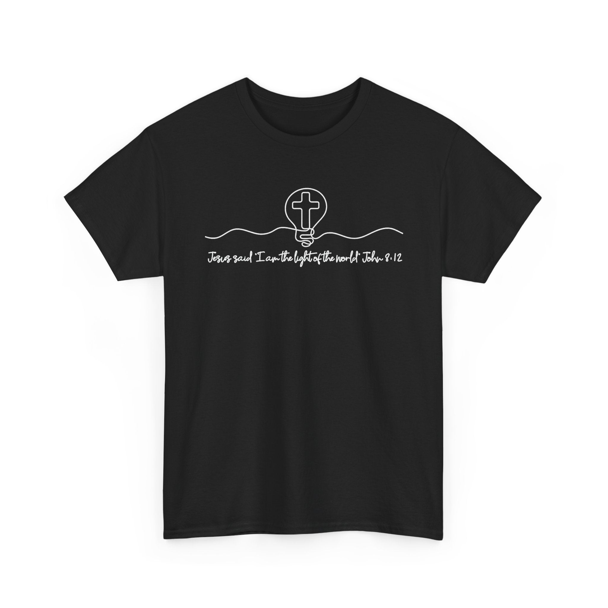 Christian Cross Graphic Tee — "Jesus and I Live By Faith" Inspirational Bible Verse Shirt