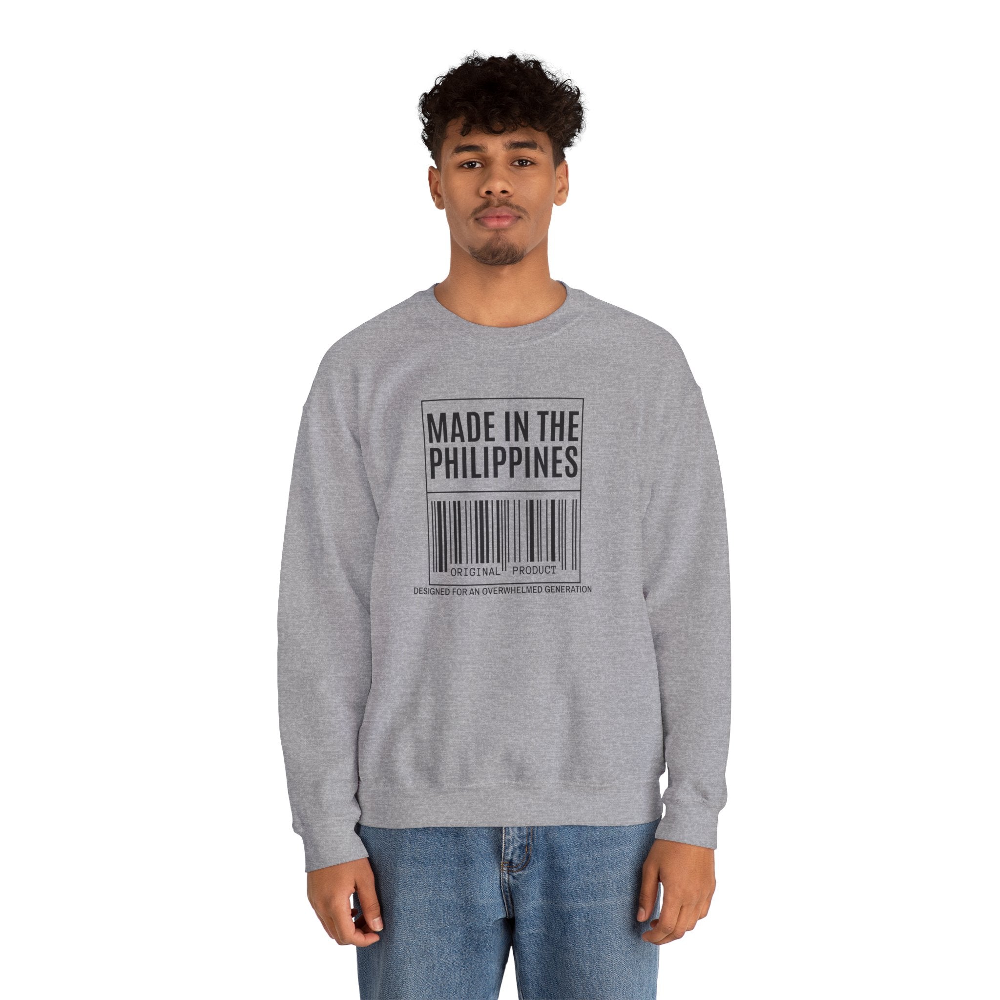 Made in the Philippines Sweatshirt — Barcode Pride Crewneck