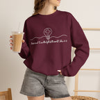 Christian Crewneck Sweatshirt "I AM the Light" Cross Pullover, John 8:12 Scripture Apparel, Faith Graphic Sweatshirt