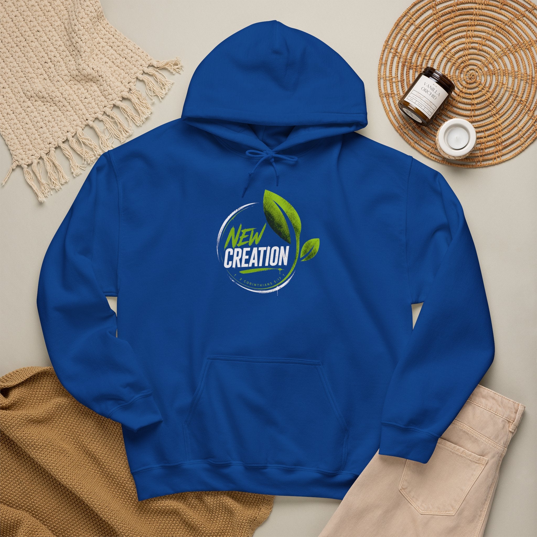 New Creation Hoodie - Christian Faith Renewal Graphic Sweatshirt