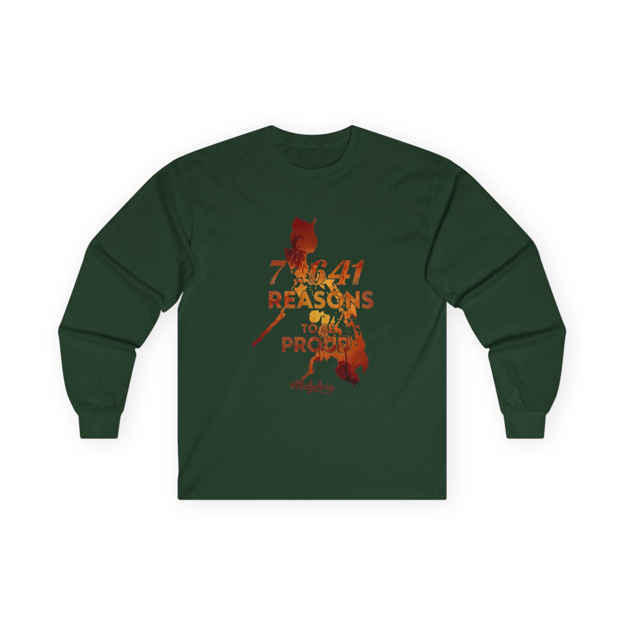 Philippines Pride Long Sleeve Tee — "7,641 Reasons to Be Proud"