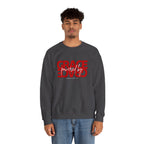 Crewneck Sweatshirt — "Grace Powered By God" Christian Faith Pullover (Ephesians 2:8)