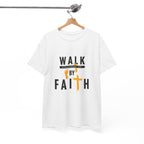 By Faith T-Shirt — Christian Walk By Faith Cross Tee