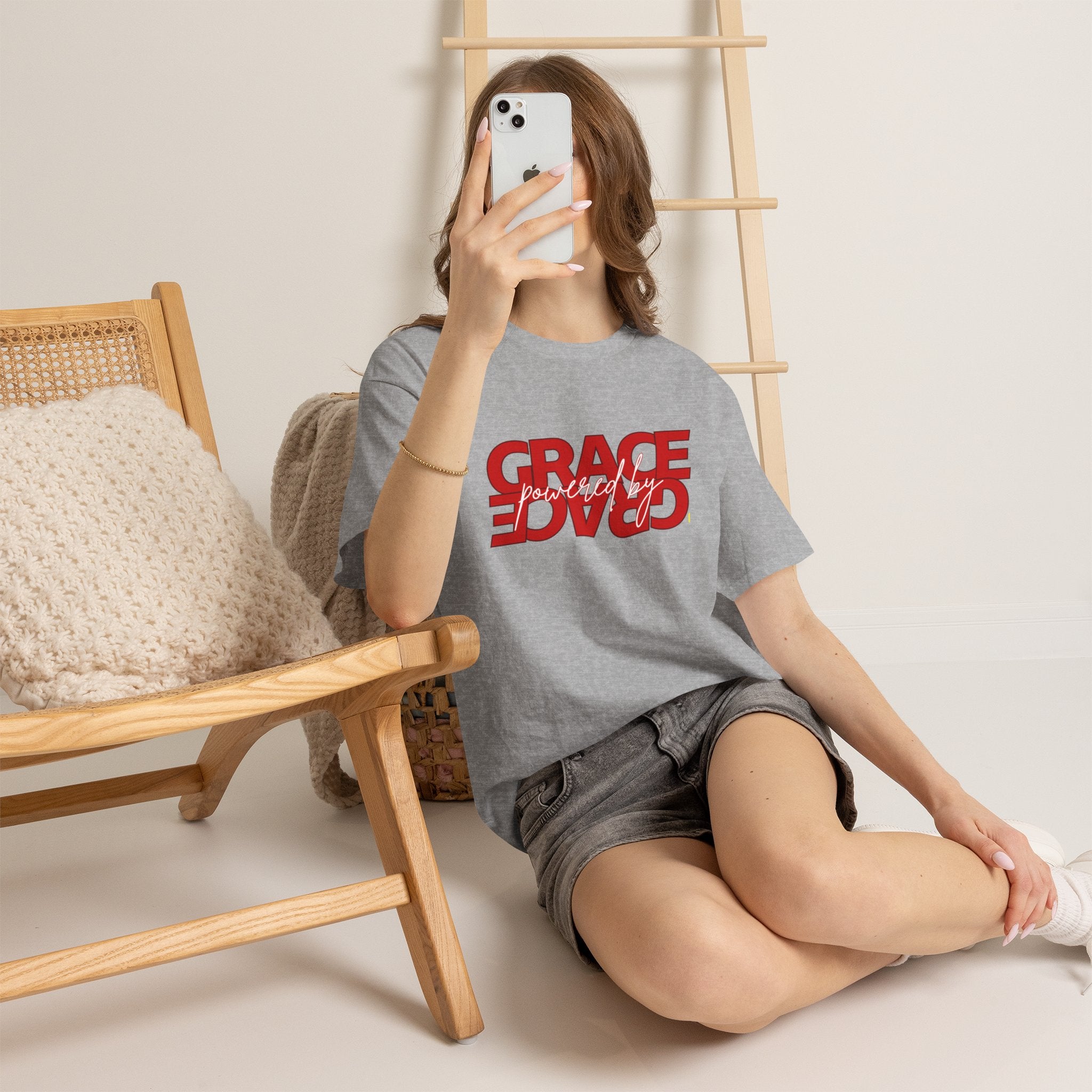 Grace Reversed Tee — Christian Faith Message Shirt