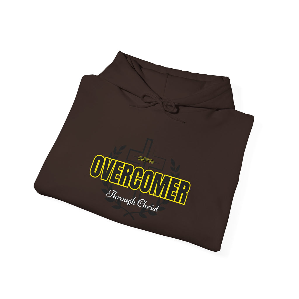 Overcomer Cross Hoodie – Faith-Based Christian Pullover