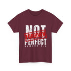 Christian Tee — "Not Perfect, Forgiven" Romans 5:8 Graphic T-Shirt (Still Loved / Still Chosen)