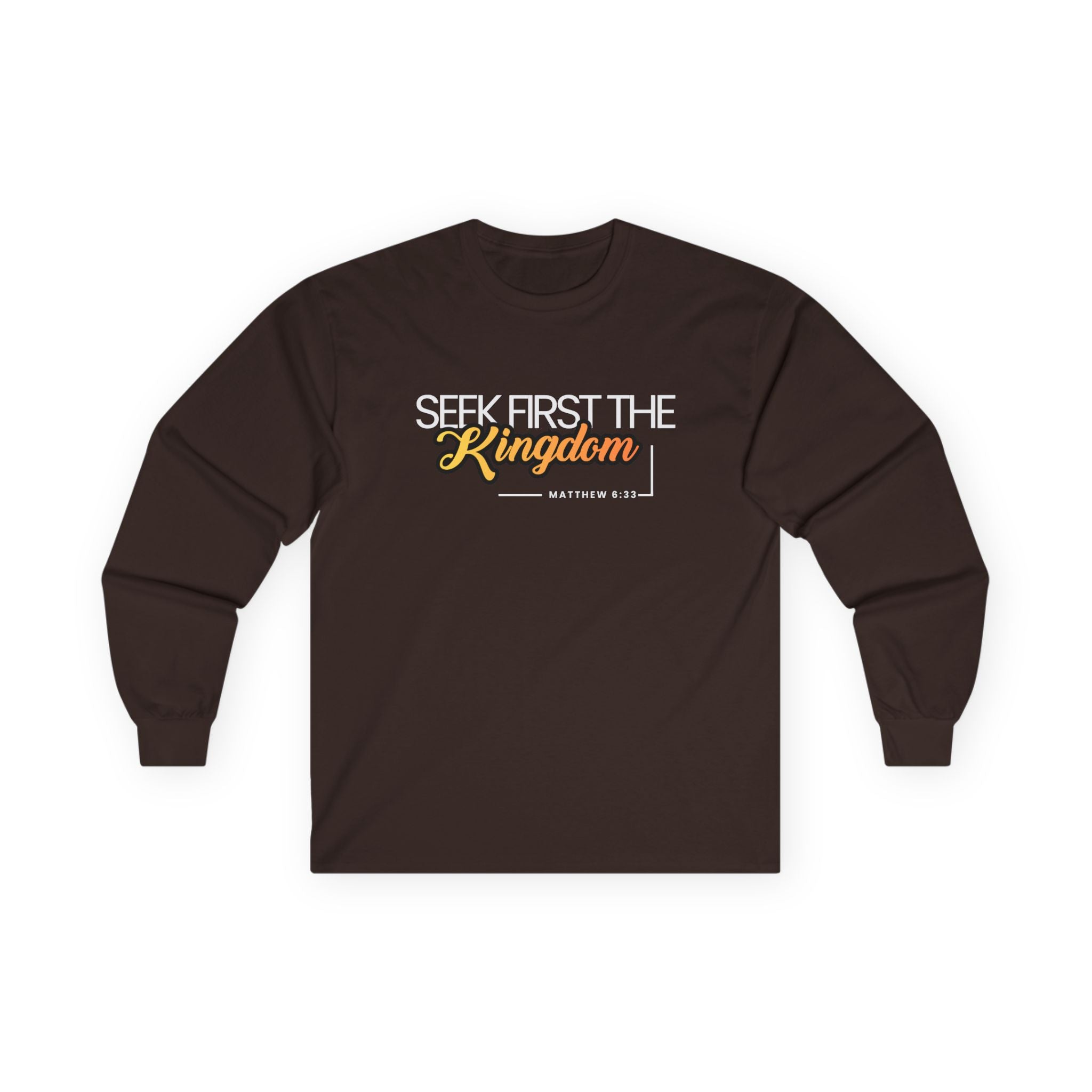 Seek First the Kingdom Long Sleeve Christian Tee
