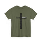 Christian Cross T-Shirt — "Salvation Romans 5:8" Faith Tee