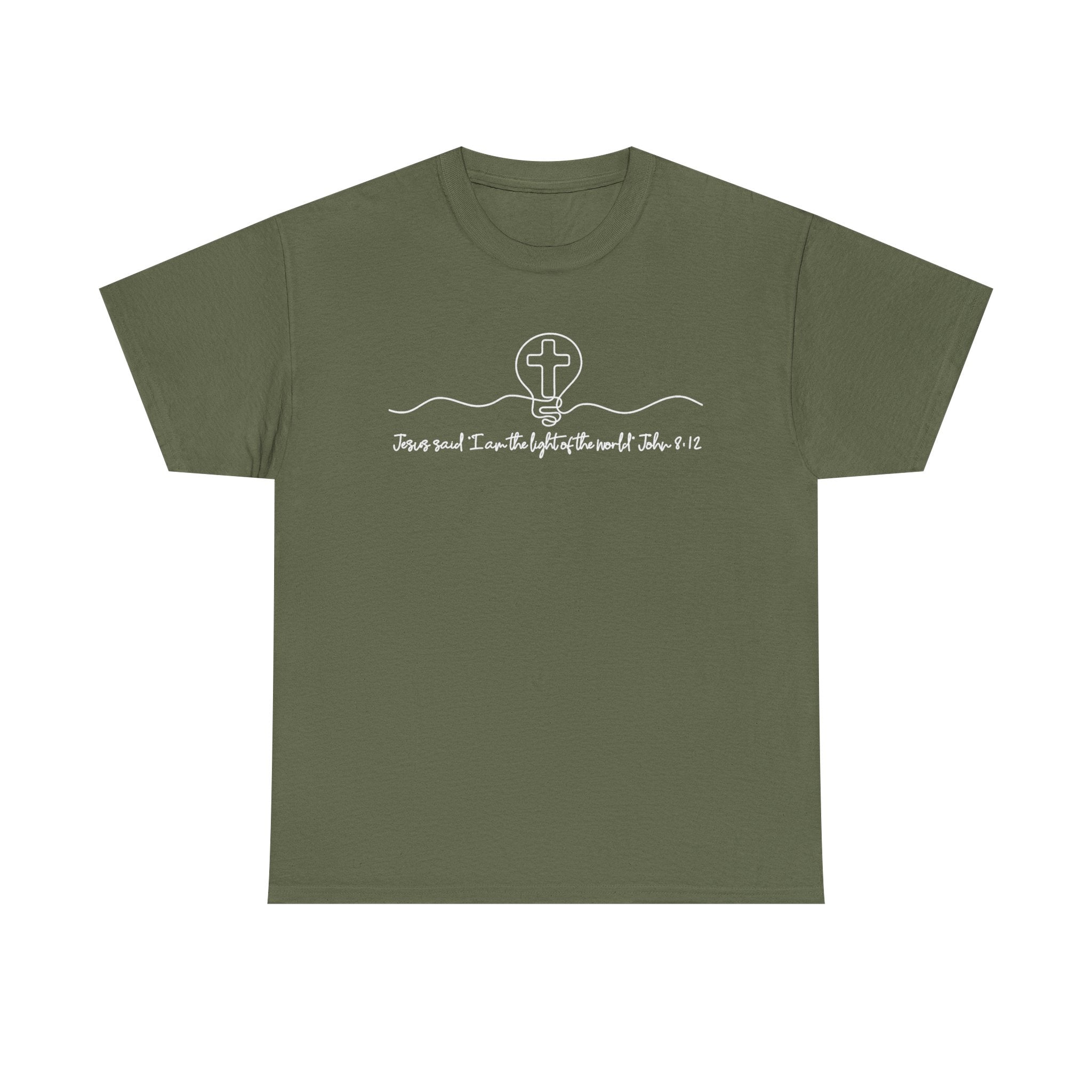 Christian Cross Graphic Tee — "Jesus and I Live By Faith" Inspirational Bible Verse Shirt