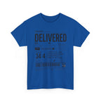 Delivered Graphic Tee — Inspirational Psalm 34:4 Christian T-Shirt