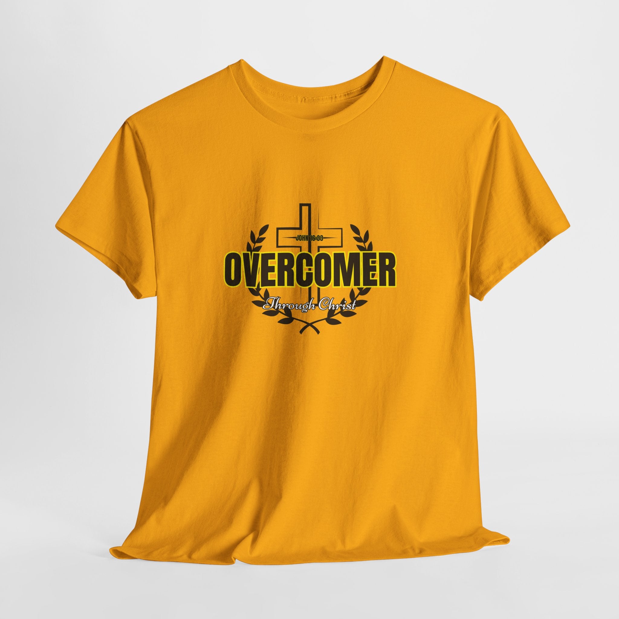 Overcomer Cross T-Shirt — Inspirational Christian Faith Tee