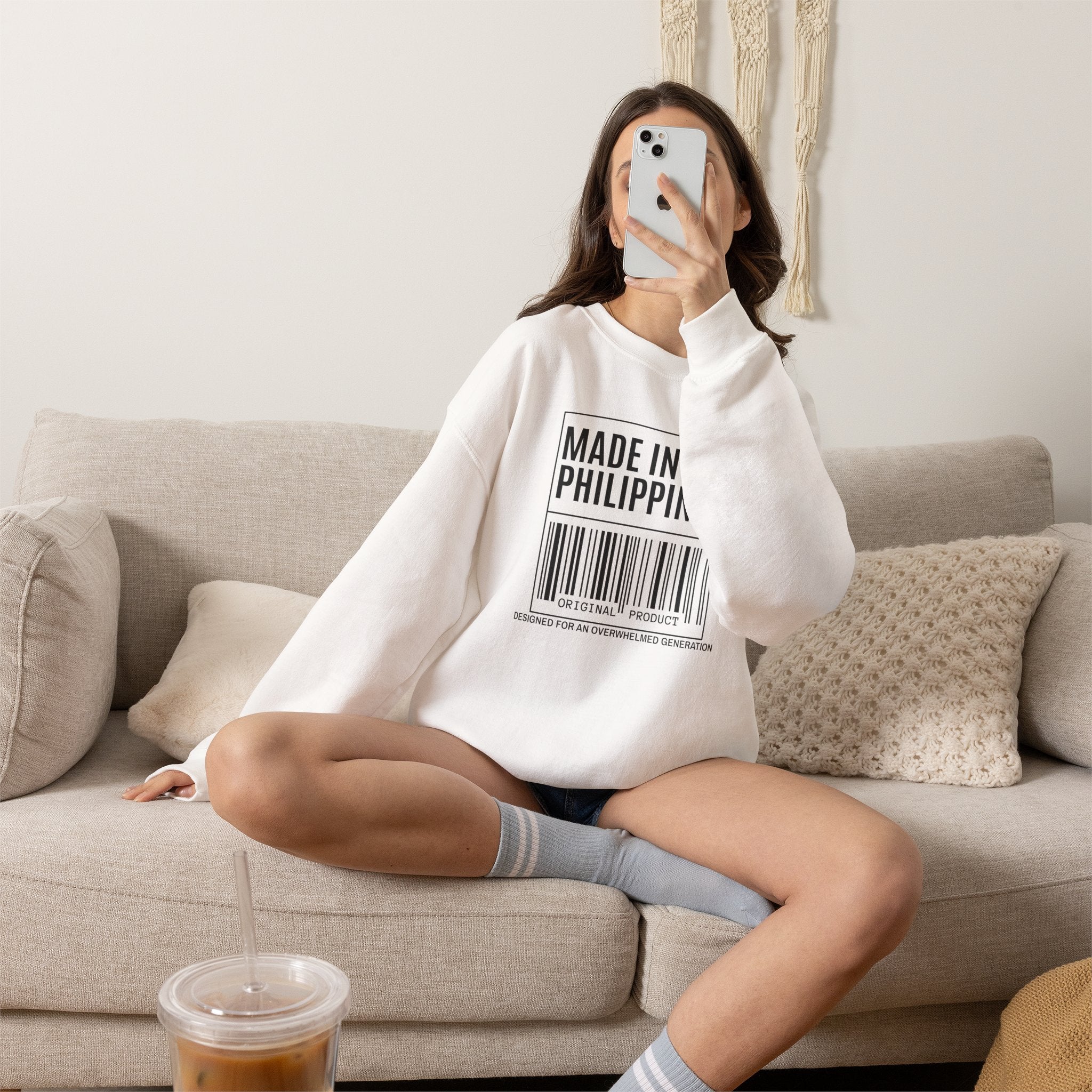 Made in the Philippines Sweatshirt — Barcode Pride Crewneck