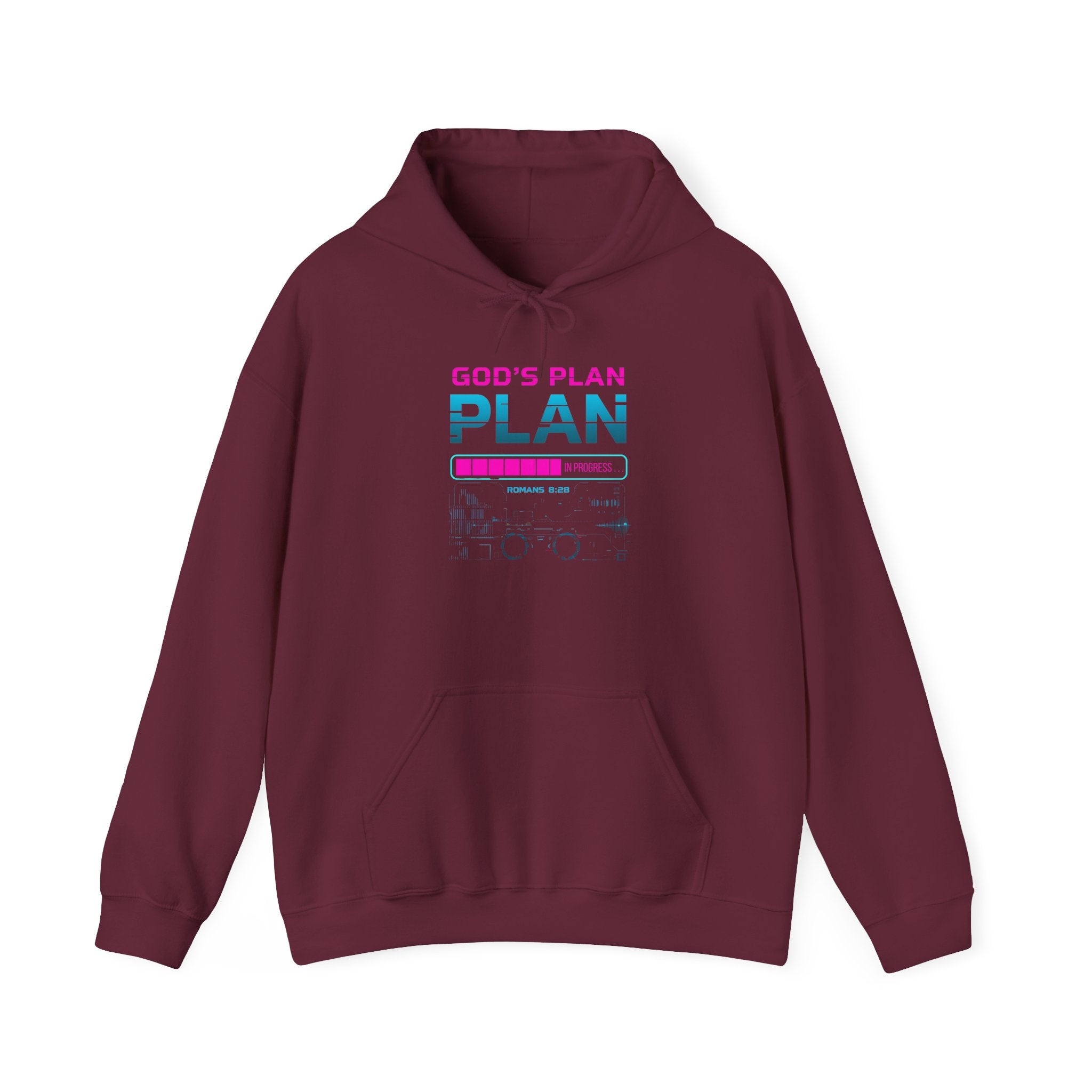 God's Plan Hoodie — Faith-Inspired Retro Graphic Sweatshirt