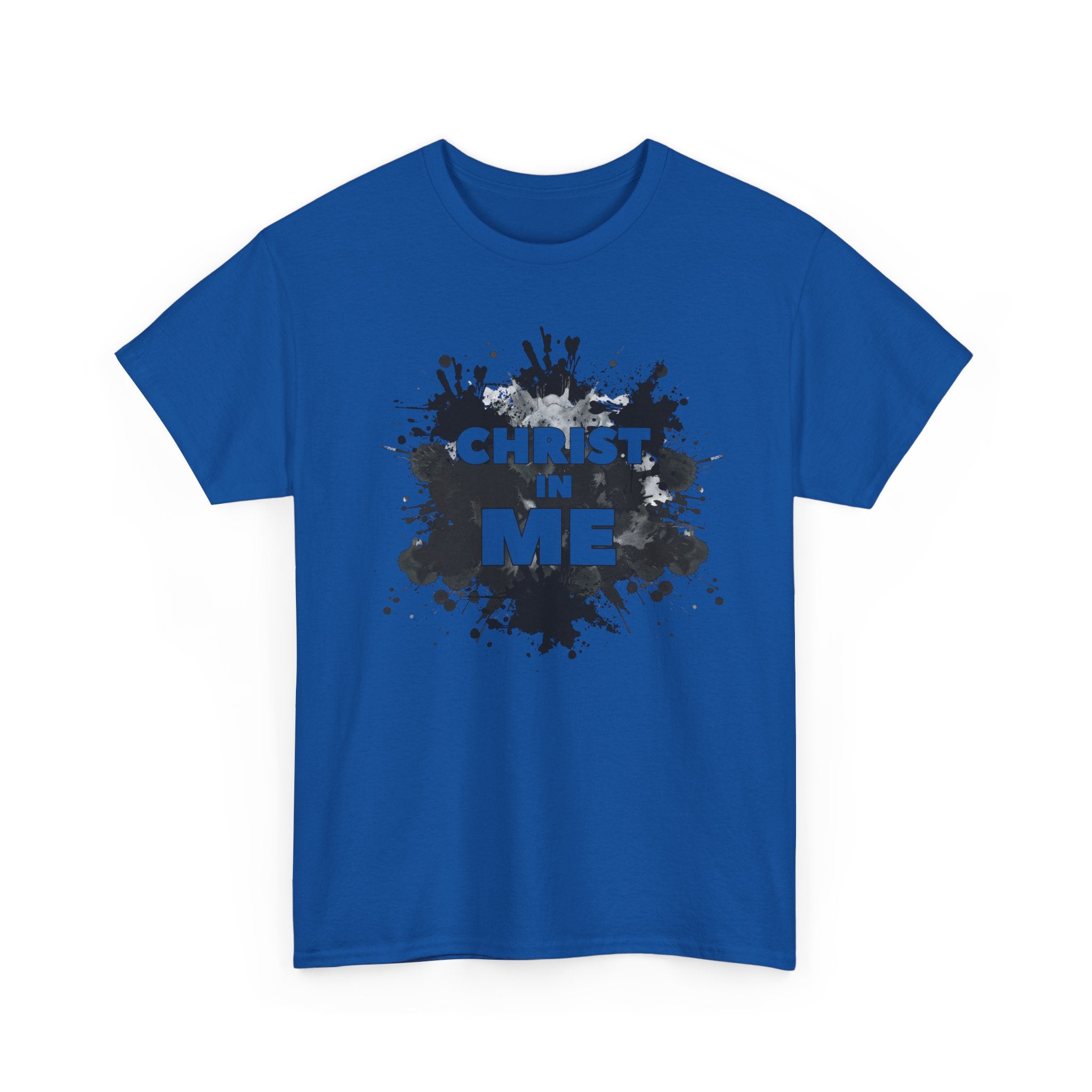 Christian 'Christ in Me' Graphic Tee — Faith-Based Splash Design