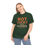 Not Lucky Just Blessed Tee — Christian Faith Graphic T-Shirt (Numbers 6:24)