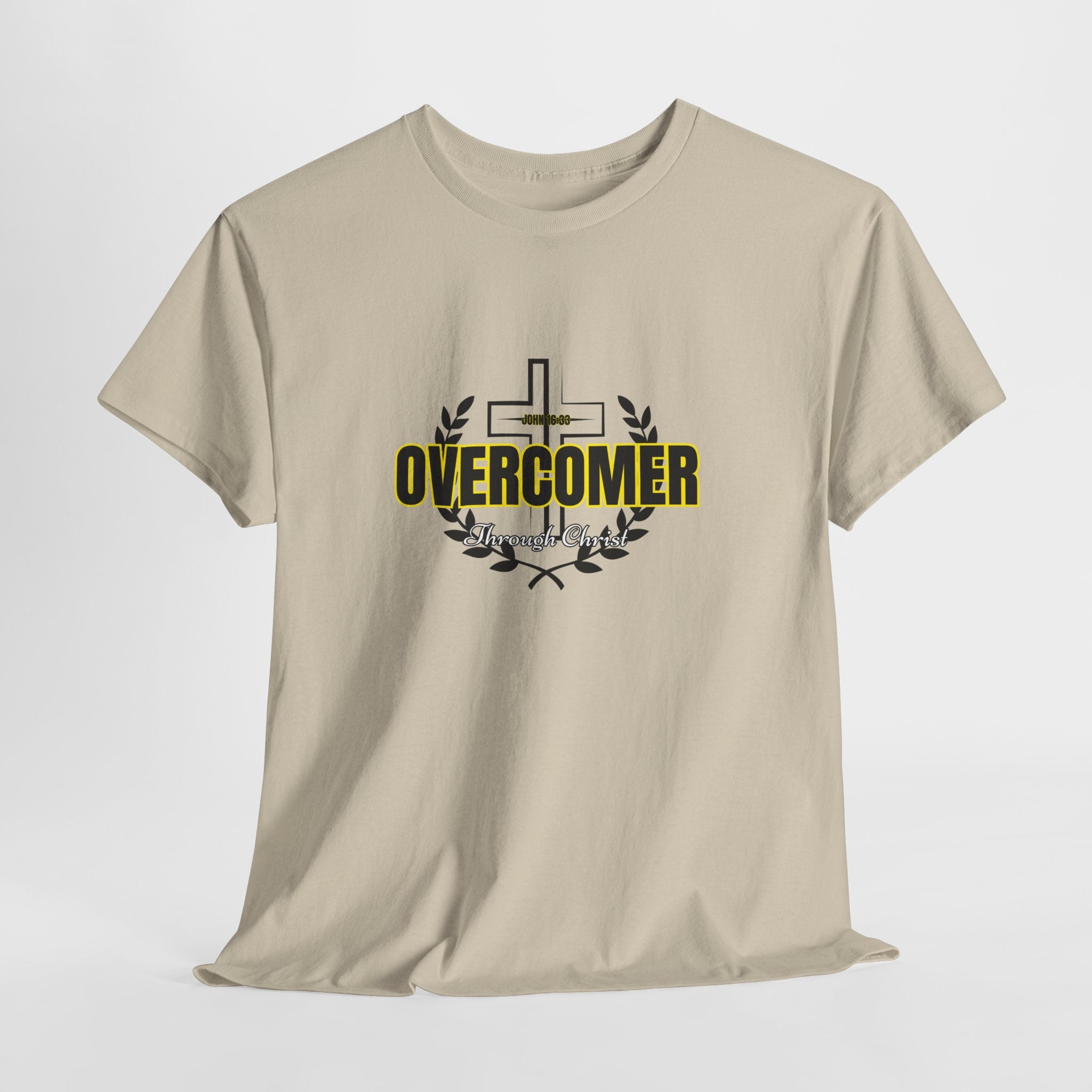 Overcomer Cross T-Shirt — Inspirational Christian Faith Tee