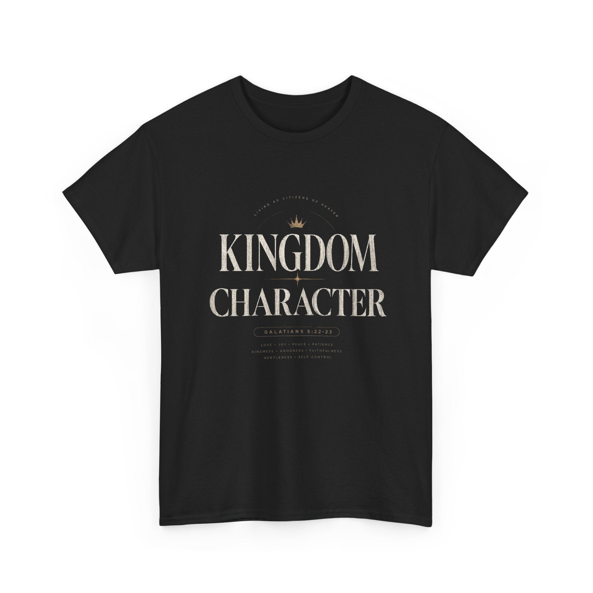 Kingdom Character T-Shirt — Minimalist Faith Graphic Tee