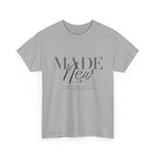 T-Shirt — "Made New" Minimalist Christian Faith Tee