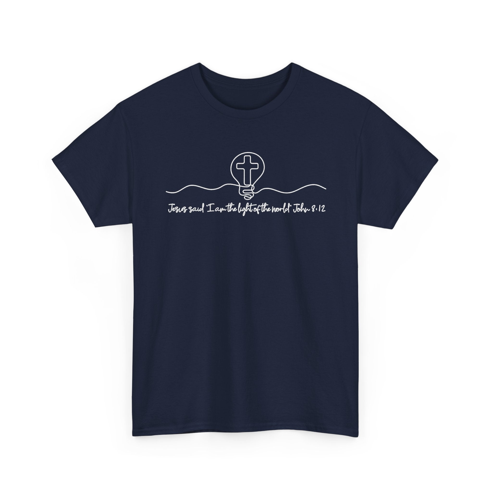 Christian Cross Graphic Tee — "Jesus and I Live By Faith" Inspirational Bible Verse Shirt