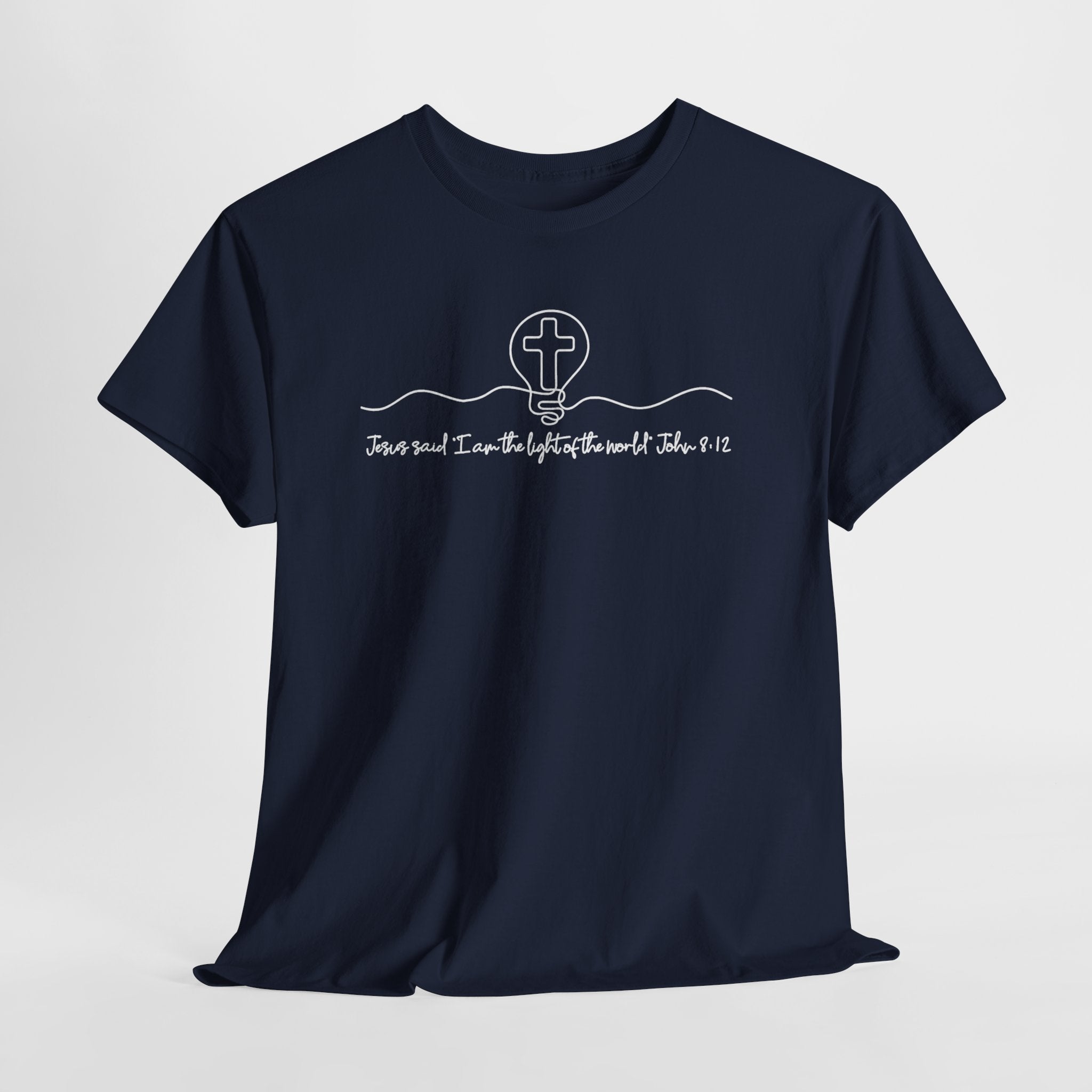 Christian Cross Graphic Tee — "Jesus and I Live By Faith" Inspirational Bible Verse Shirt