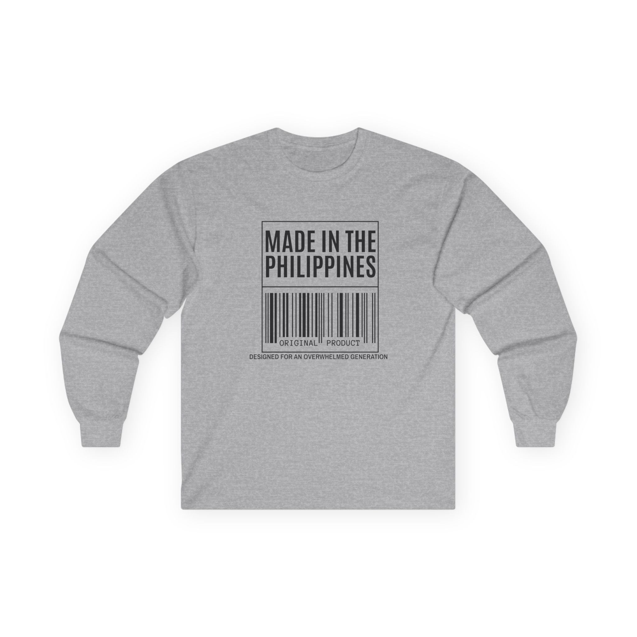 Made in the Philippines Long Sleeve Tee — Barcode Pride Shirt