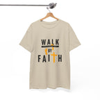 By Faith T-Shirt — Christian Walk By Faith Cross Tee
