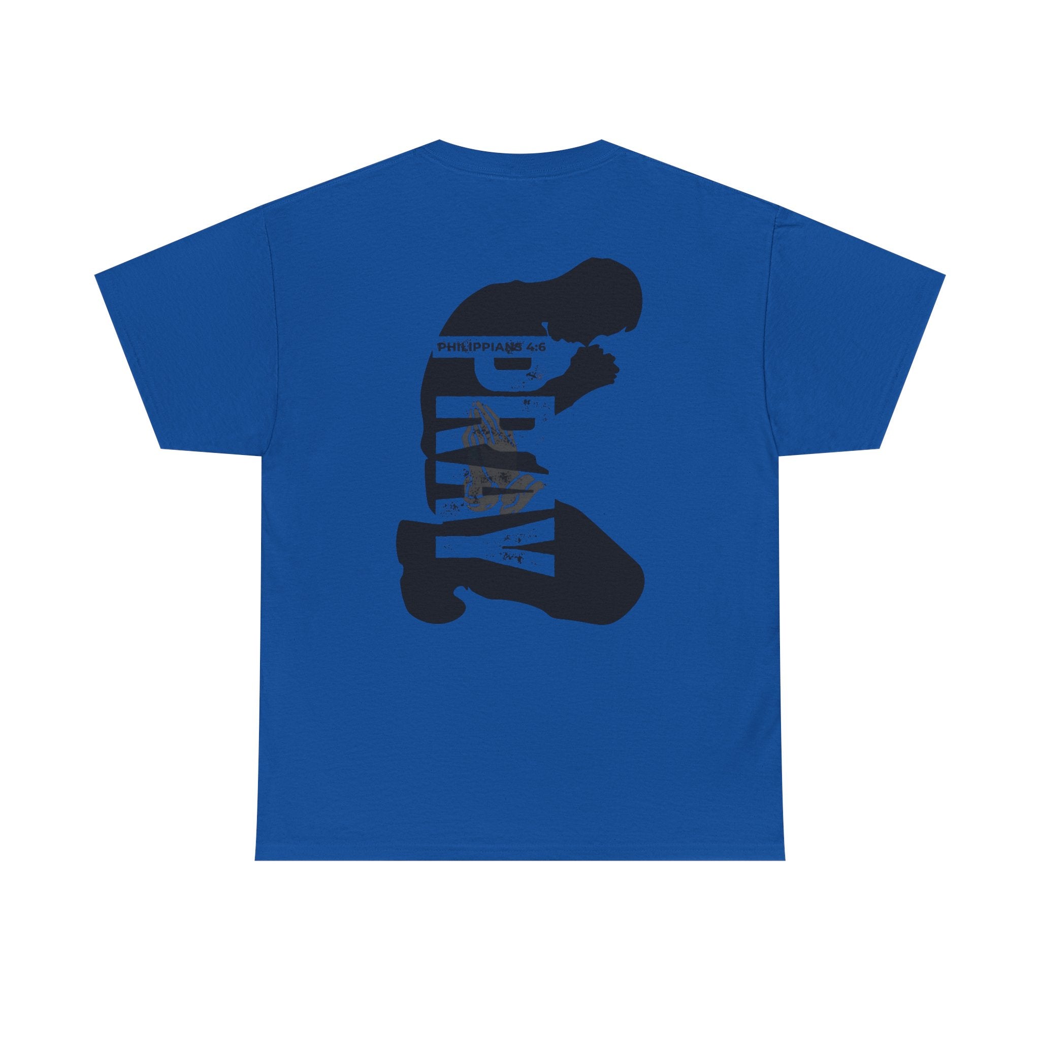 Pray More Tee — "Pray More, Panic Less" Christian Graphic T-Shirt