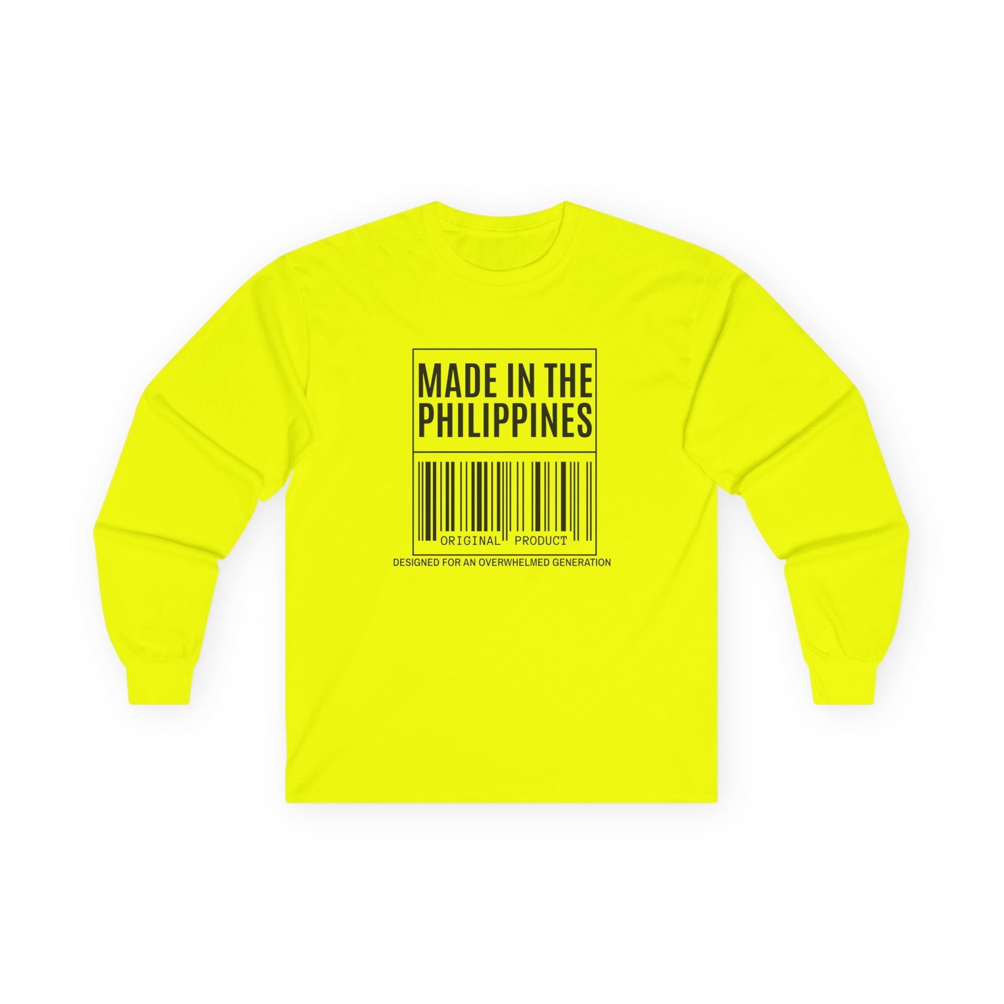 Made in the Philippines Long Sleeve Tee — Barcode Pride Shirt