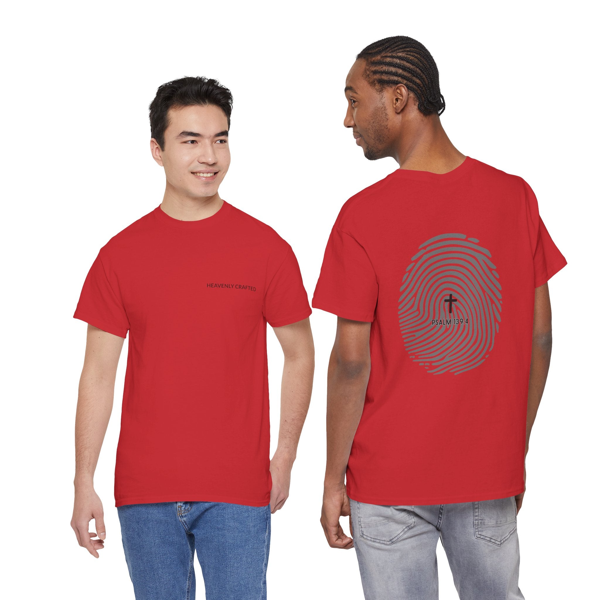 Fingerprint Graphic Tee — Minimalist Identity T‑Shirt