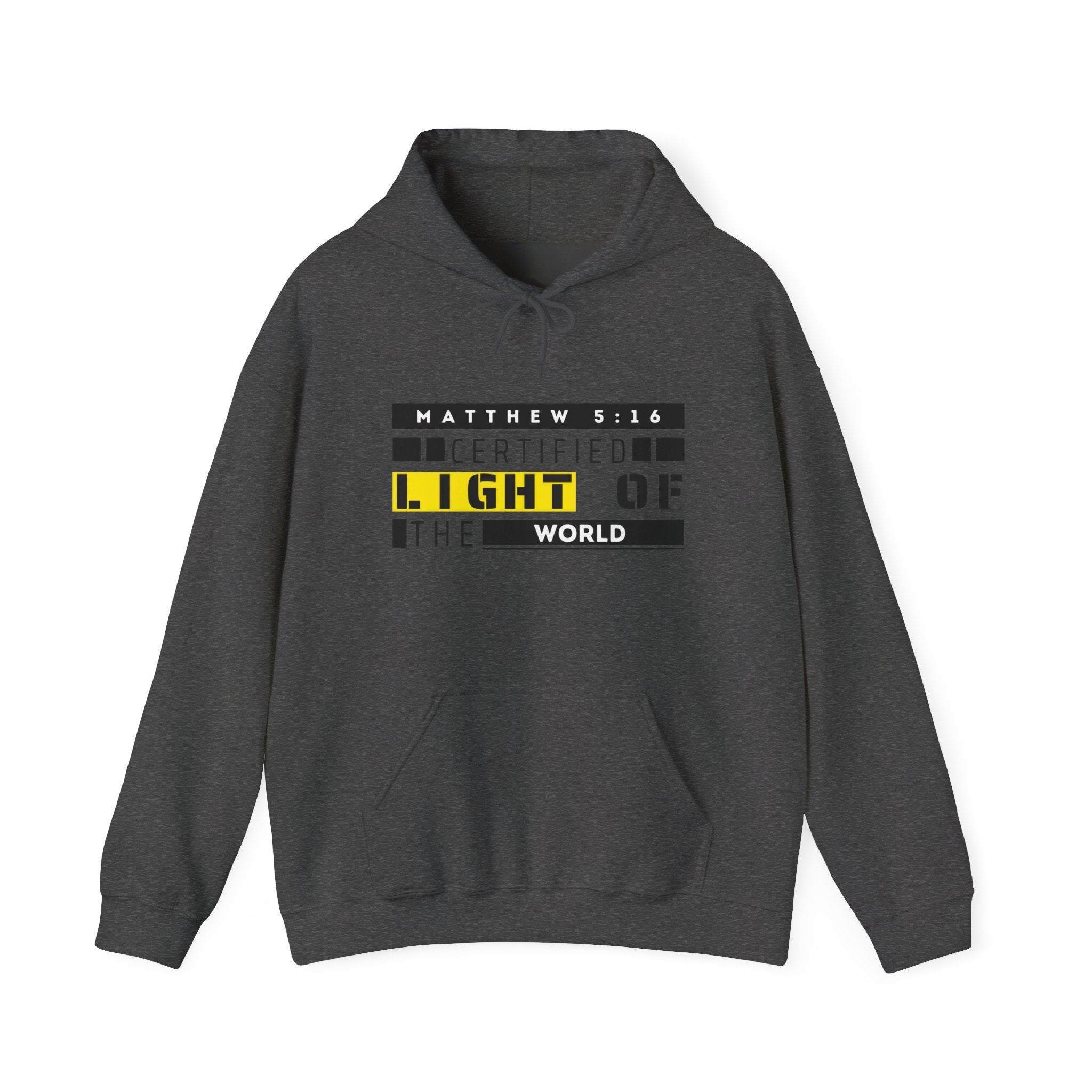 Hoodie - "Certified Light of the World" Christian Hoodie