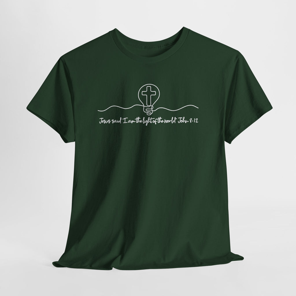 Christian Cross Graphic Tee — "Jesus and I Live By Faith" Inspirational Bible Verse Shirt