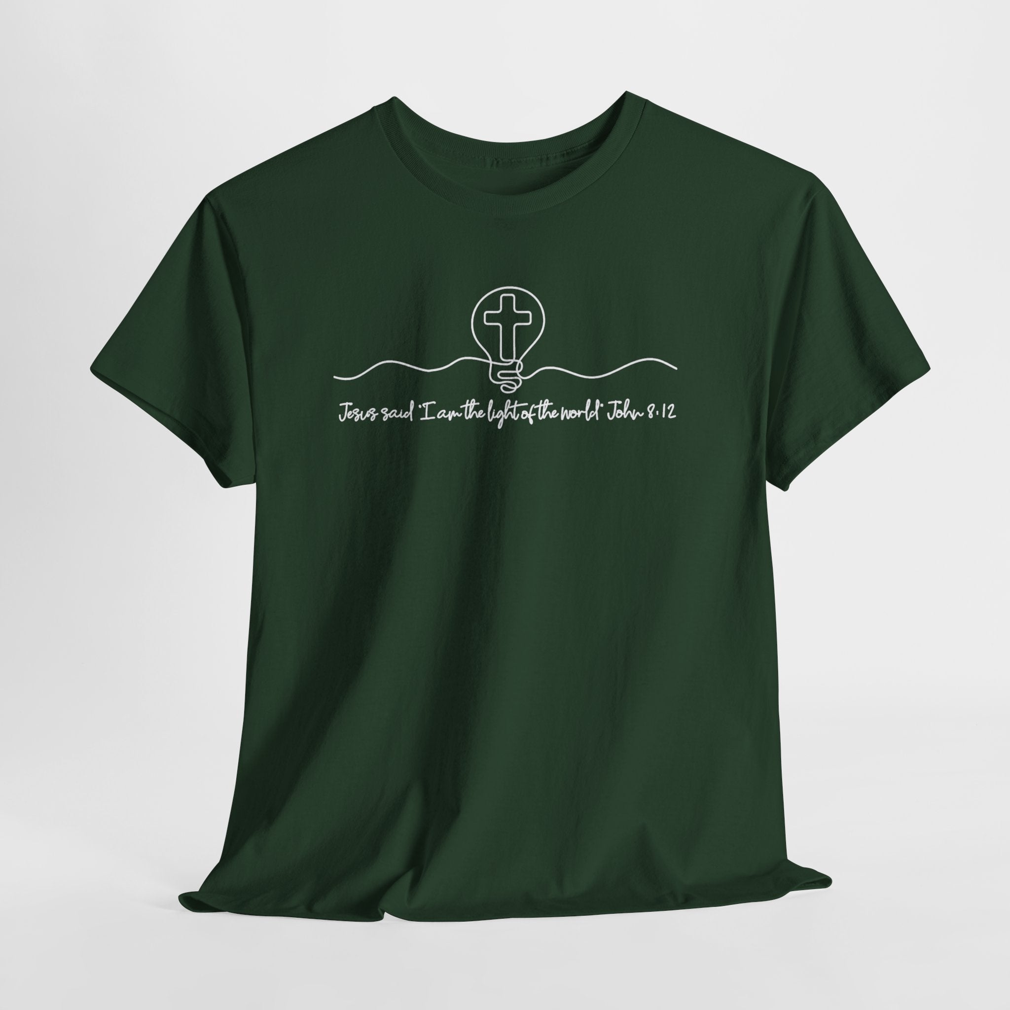Christian Cross Graphic Tee — "Jesus and I Live By Faith" Inspirational Bible Verse Shirt