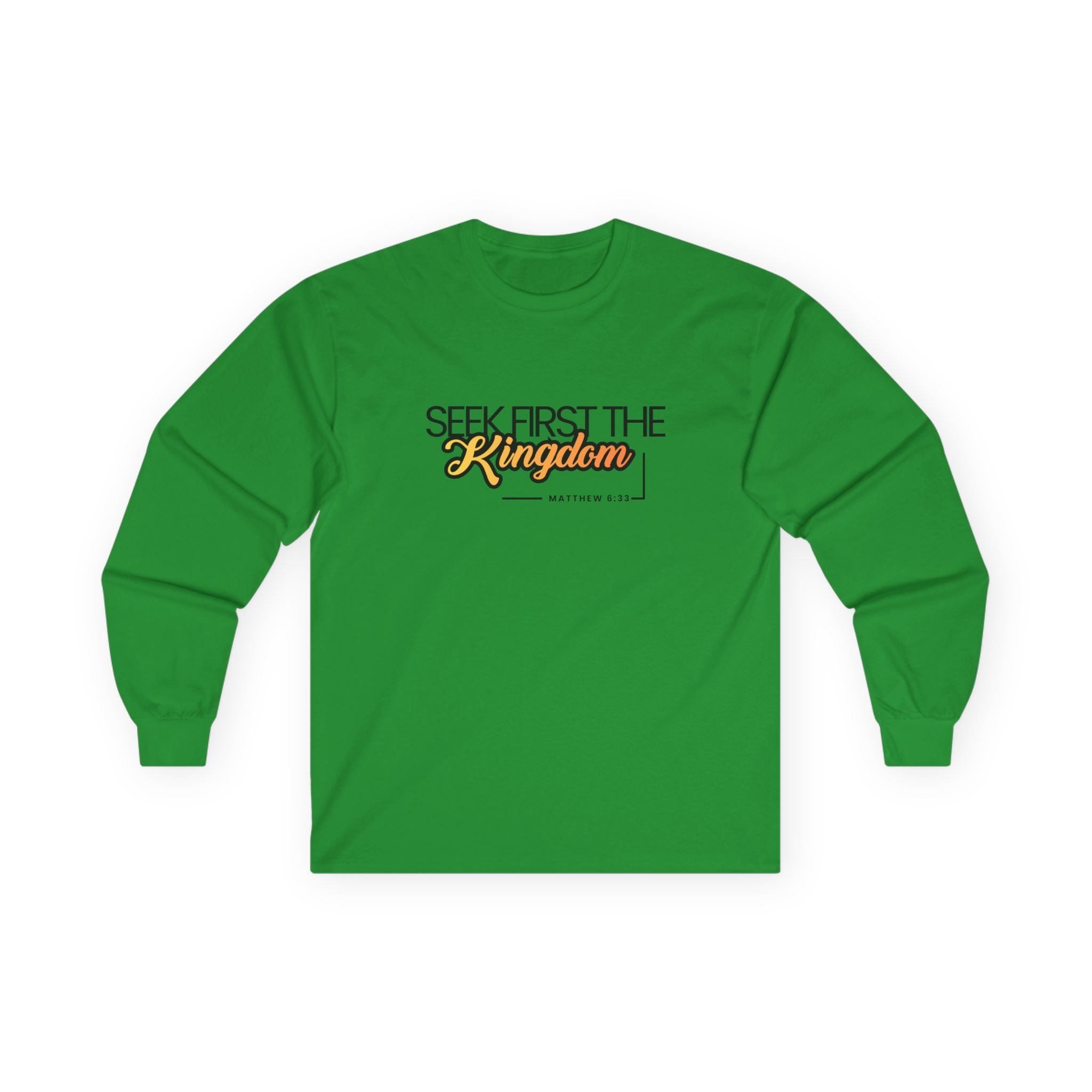 Seek First the Kingdom Long Sleeve Christian Tee