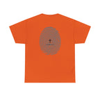 Fingerprint Graphic Tee — Minimalist Identity T‑Shirt