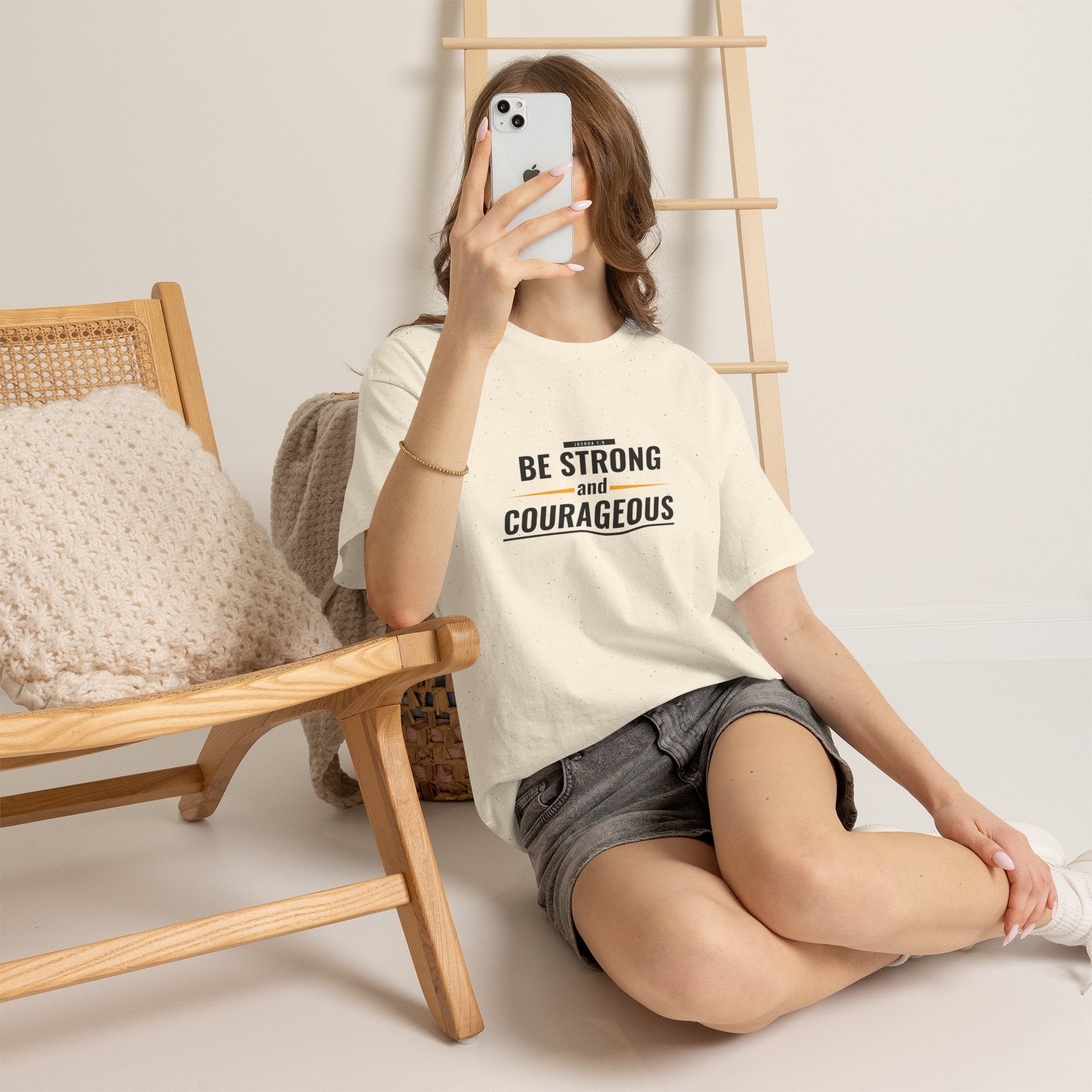 Be Strong and Courageous T-Shirt — Inspirational Faith Tee