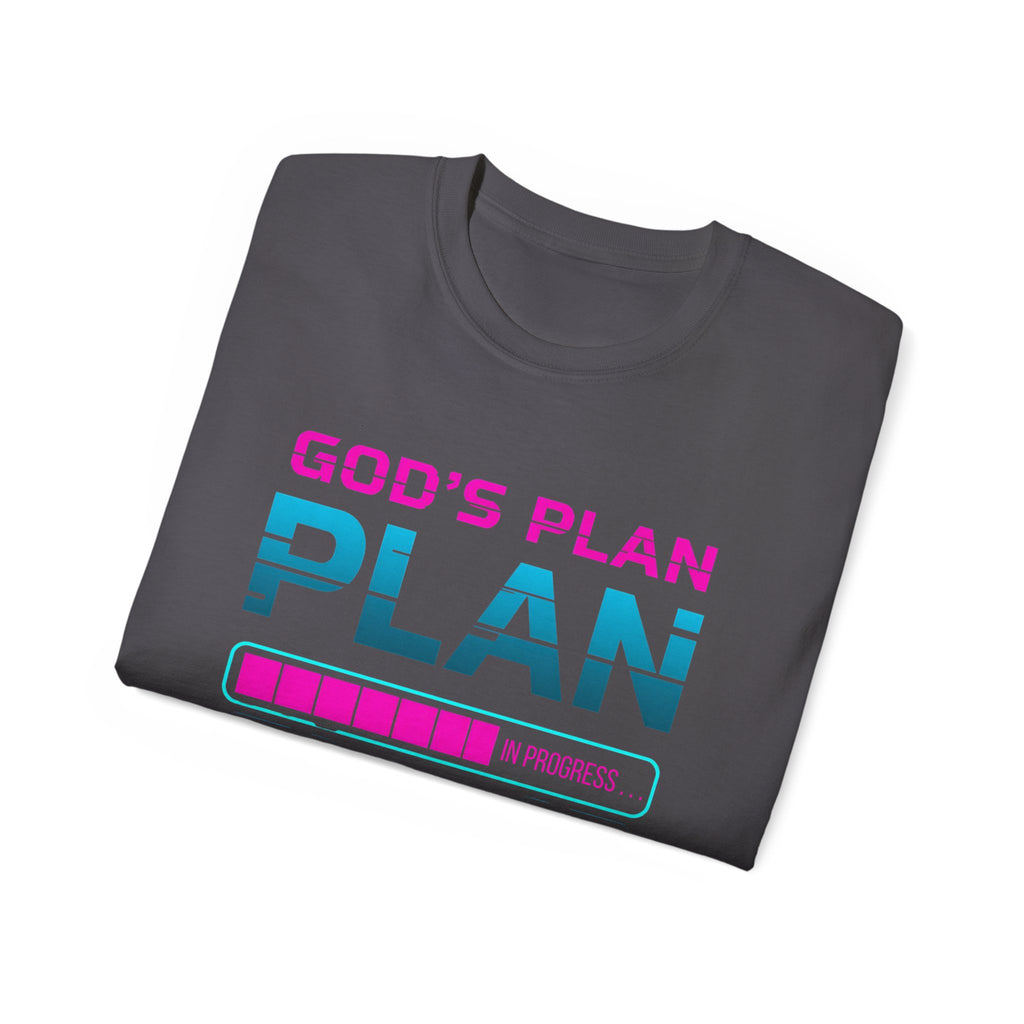 God’s Plan Graphic Tee – Retro Tape Design (Romans 8:28)