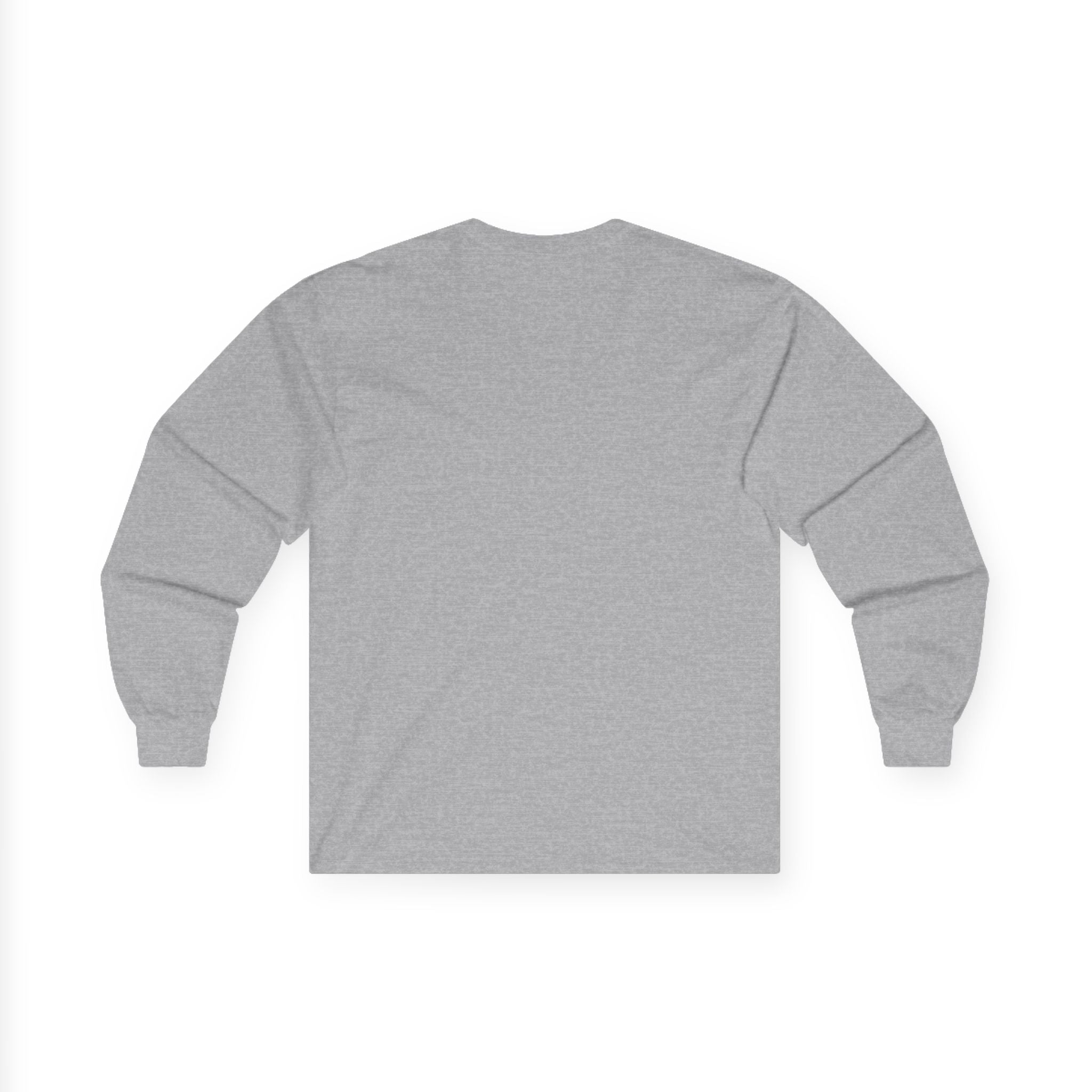 Long Sleeve Christian Tee — 'Delivered' Shipping Label Graphic