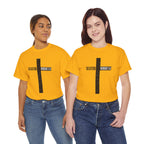 Christian Cross T-Shirt — "Salvation Romans 5:8" Faith Tee