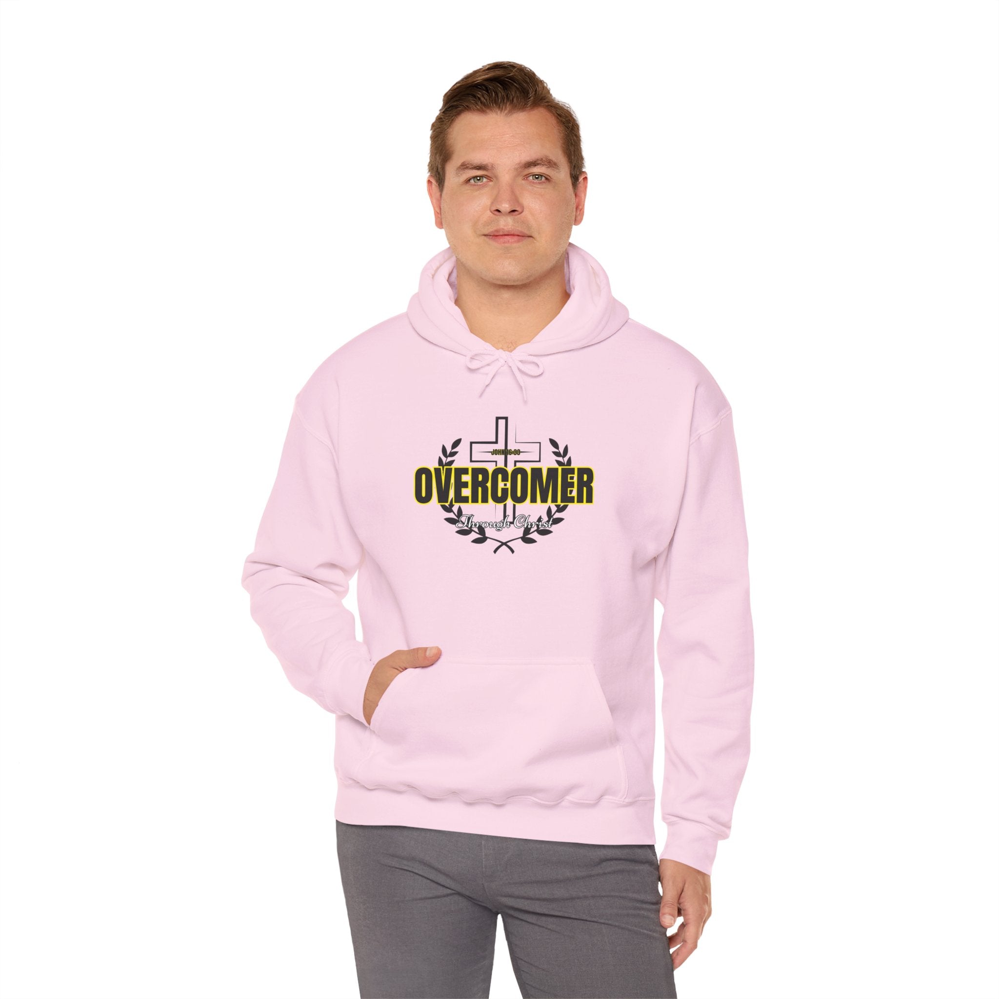 Overcomer Cross Hoodie – Faith-Based Christian Pullover