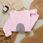 Christian Crewneck Sweatshirt "Heavenly Crafted" Fingerprint Pullover, Psalm 139 Identity Apparel, Unique Faith Graphic Sweatshirt