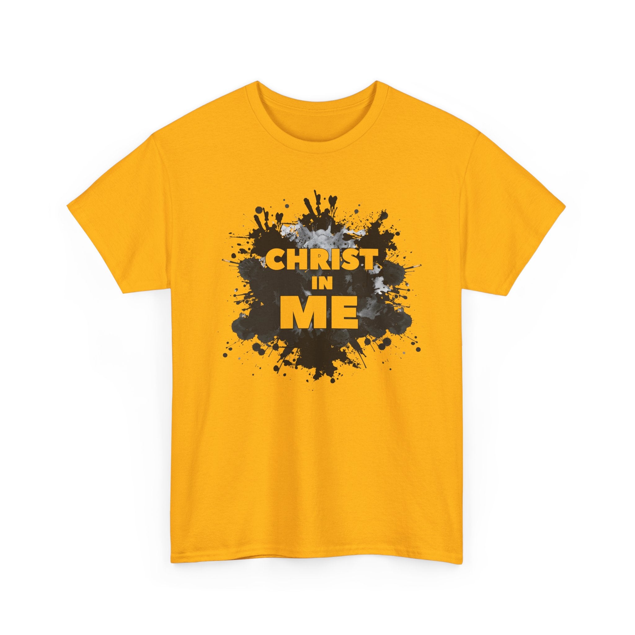 Christian 'Christ in Me' Graphic Tee — Faith-Based Splash Design