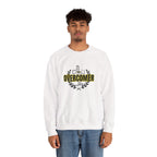 "Overcomer" Cross Graphic Crewneck – Unisex Minimalist Faith Pullover