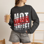 Christian Crewneck Sweatshirt — "Not Perfect, Forgiven" (Romans 5:8)