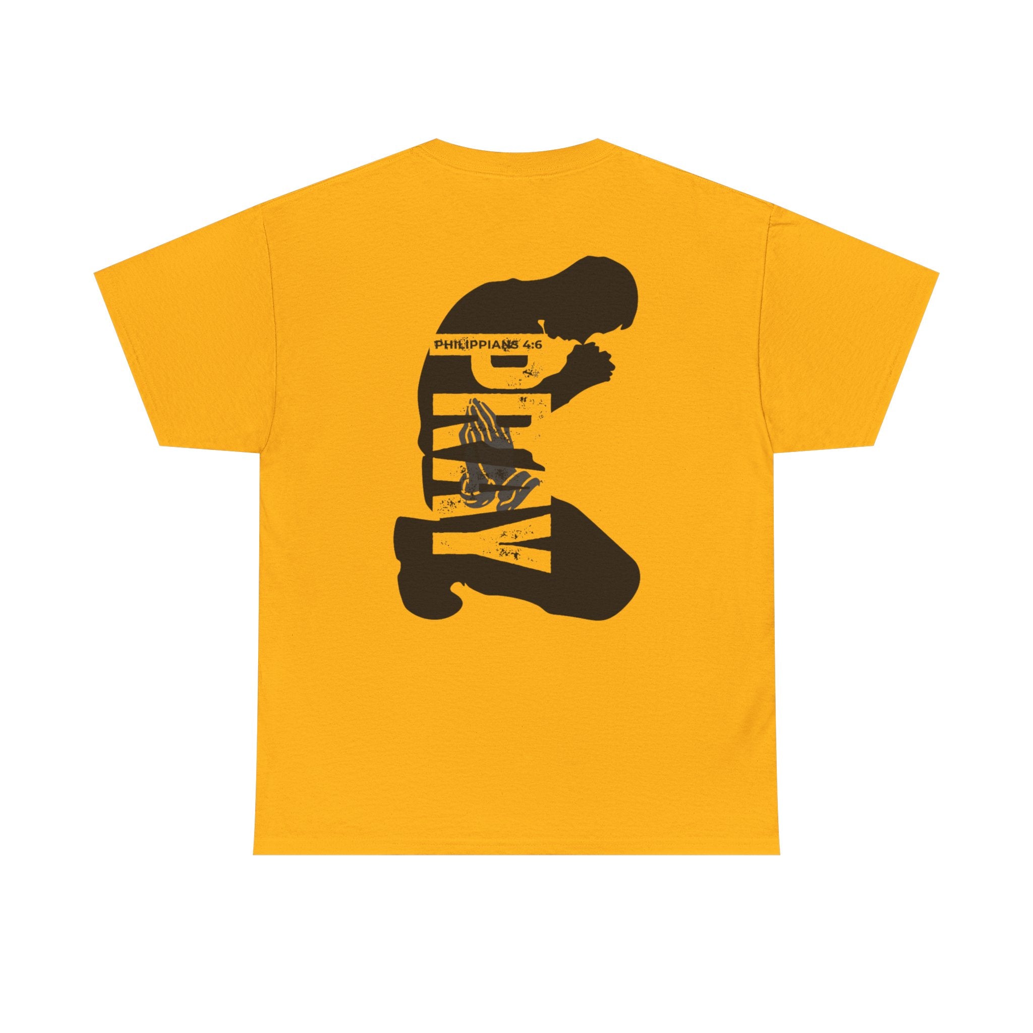 Pray More Tee — "Pray More, Panic Less" Christian Graphic T-Shirt