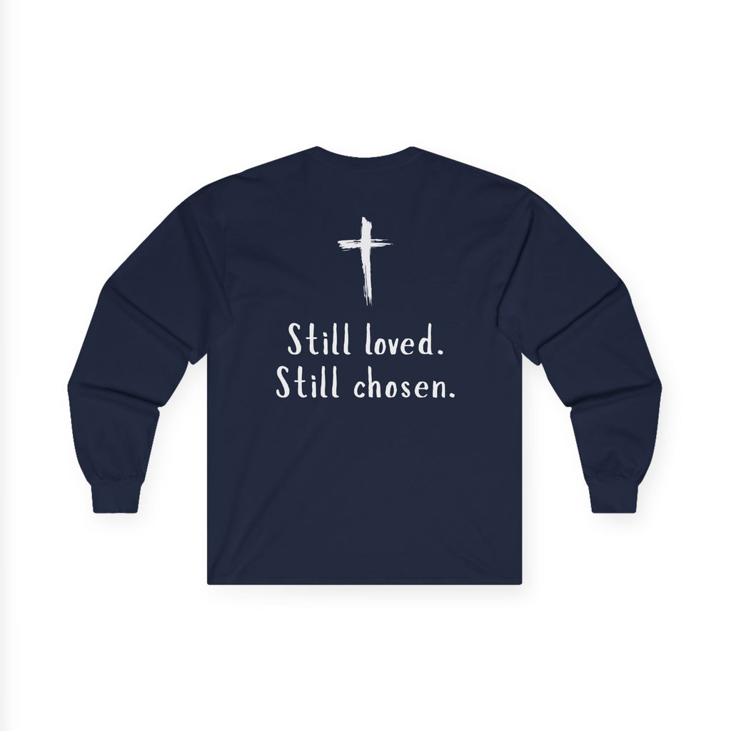 Not Perfect But Forgiven Long Sleeve Tee — Christian Faith Graphic Shirt