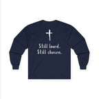 Not Perfect But Forgiven Long Sleeve Tee — Christian Faith Graphic Shirt