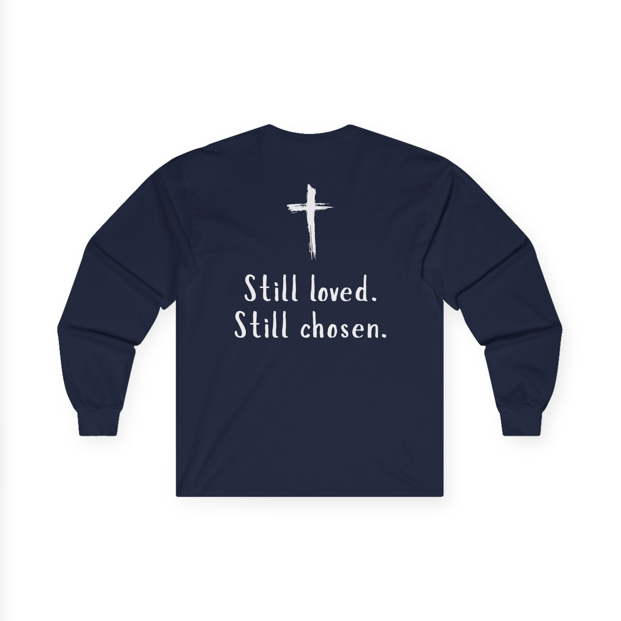 Not Perfect But Forgiven Long Sleeve Tee — Christian Faith Graphic Shirt