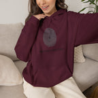 Heavenly Crafted Hoodie — Minimal Fingerprint Graphic Hooded Sweatshirt