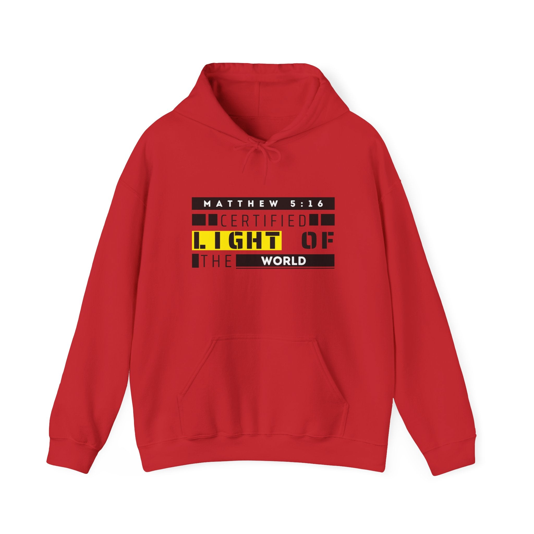 Hoodie - "Certified Light of the World" Christian Hoodie